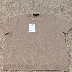 Quince Women's Tan Crewneck Sweater